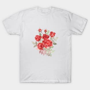 Bouquet of red roses T-Shirt